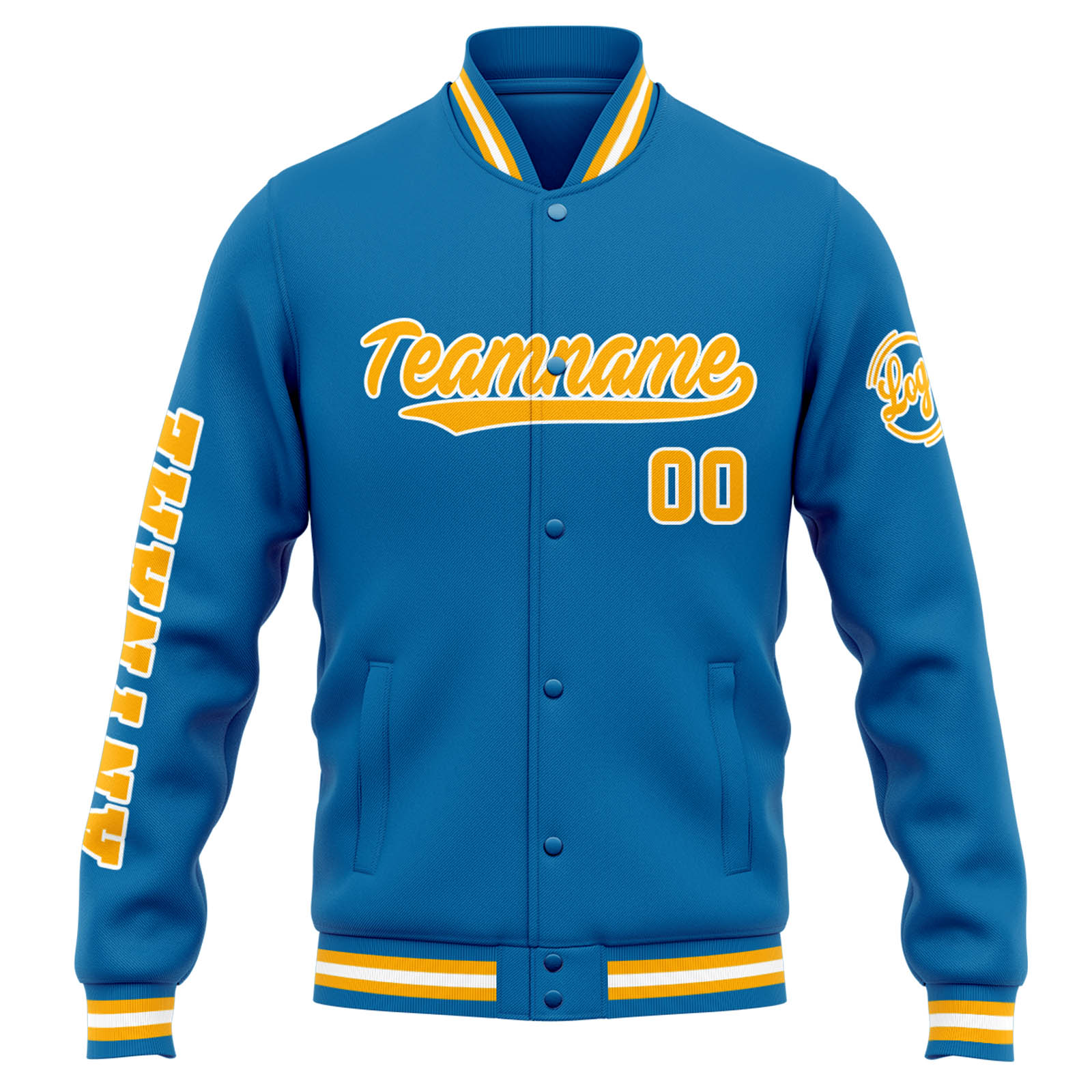 Custom Blue Orange Varsity Jacket for Men Women and Youth with Personalized Letterman Jacket 