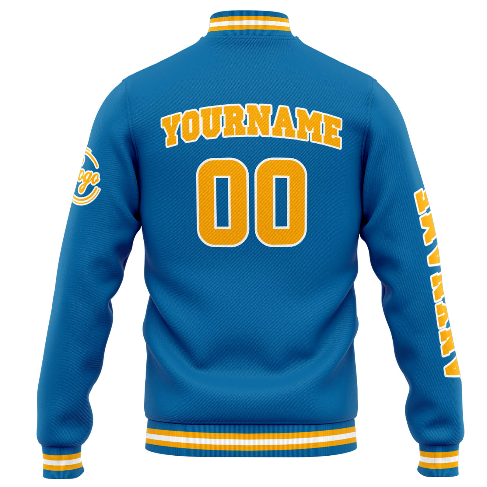 Custom Blue Orange Varsity Jacket for Men Women and Youth with Personalized Letterman Jacket 