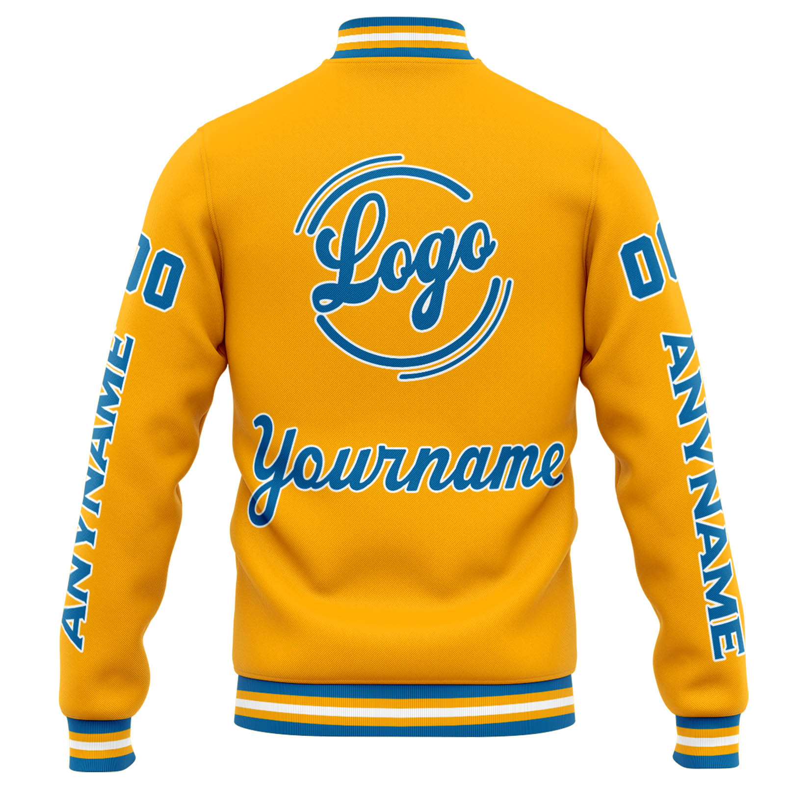 Custom Orange Blue Varsity Jacket for Men Women and Youth with Personalized Letterman Jacket 