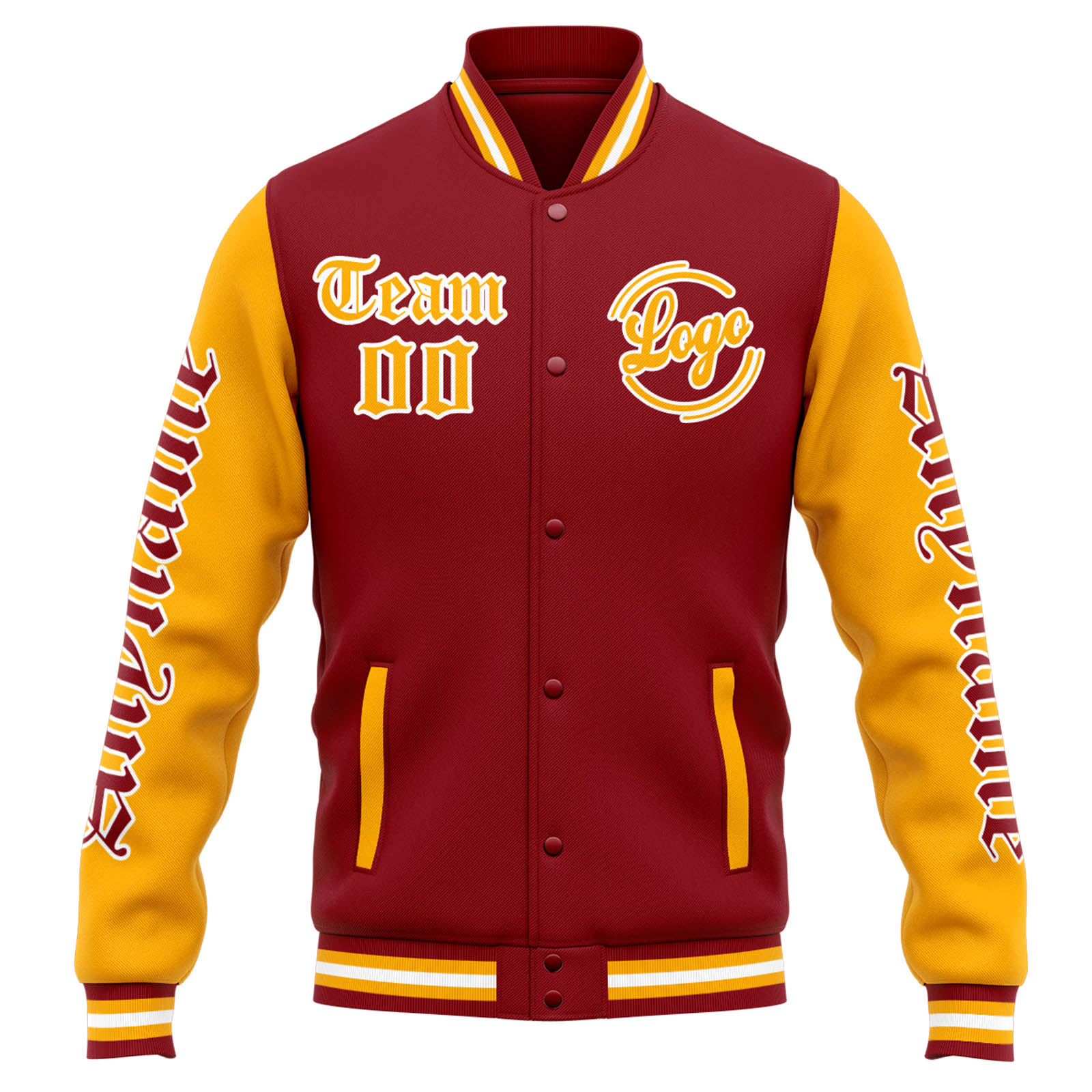 Custom Red Orange Varsity Jacket for Men Women and Youth with Personalized Letterman Jacket 