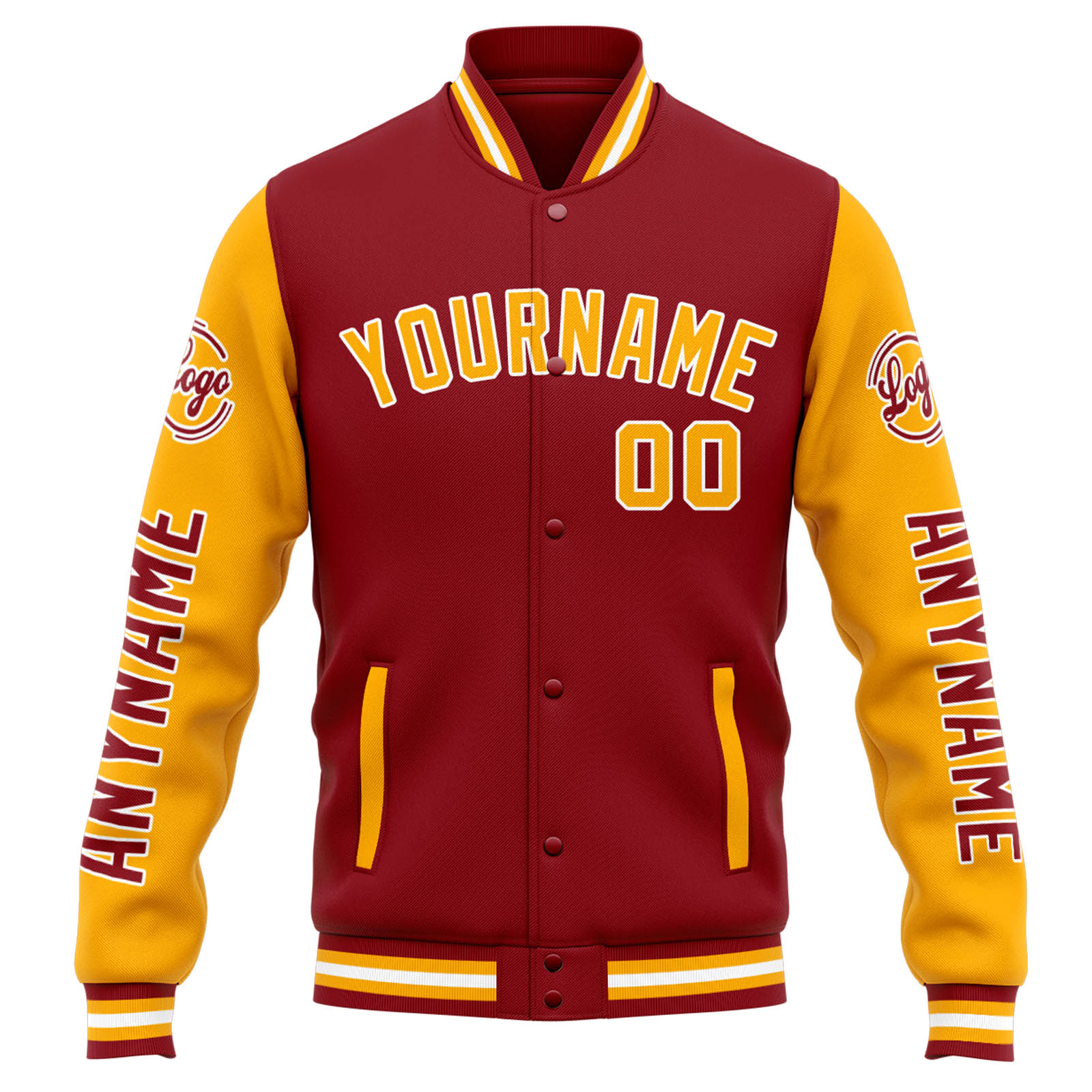 Custom Red Orange Varsity Jacket for Men Women and Youth with Personalized Letterman Jacket 