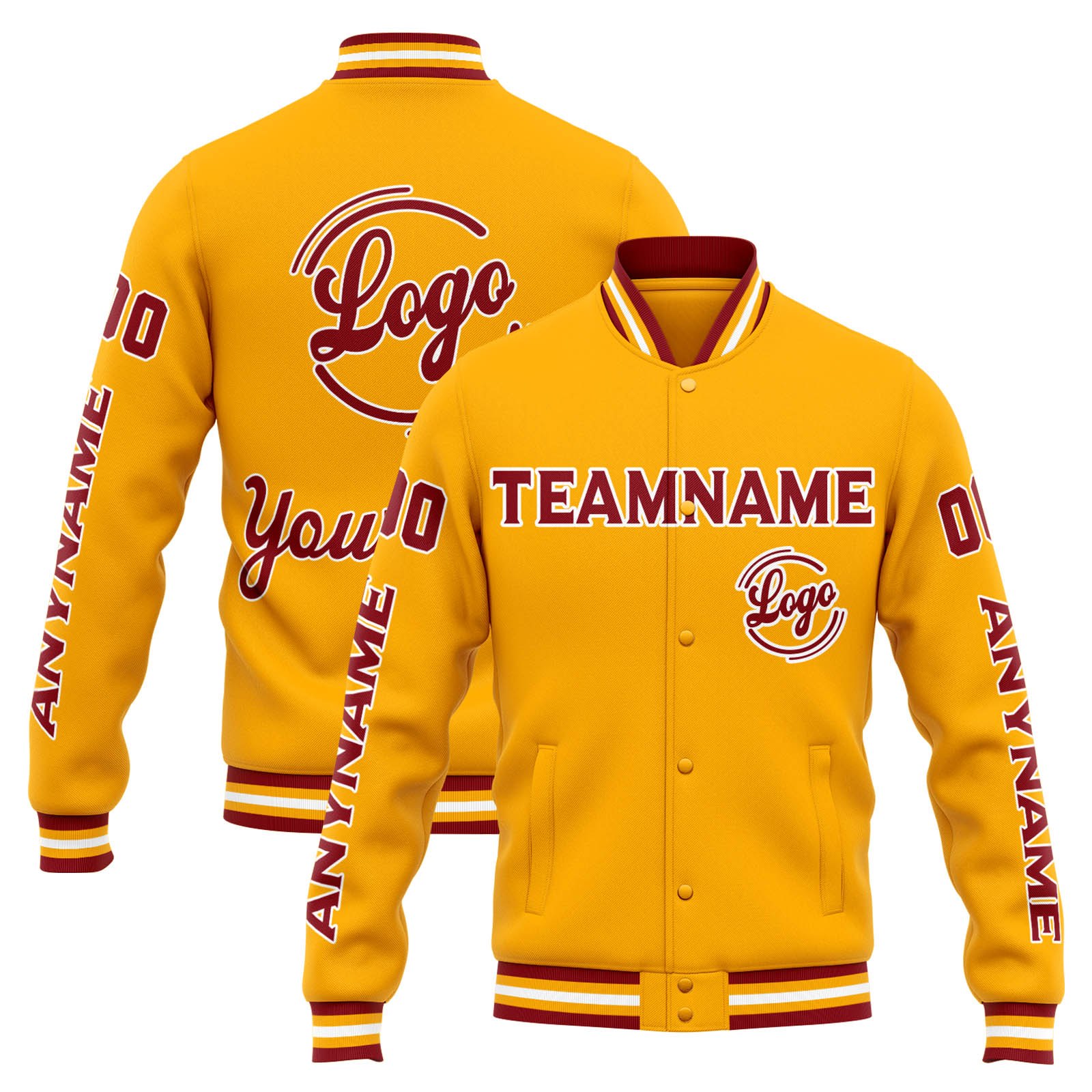 Custom Orange Red Varsity Jacket for Men Women and Youth with Personalized Letterman Jacket 