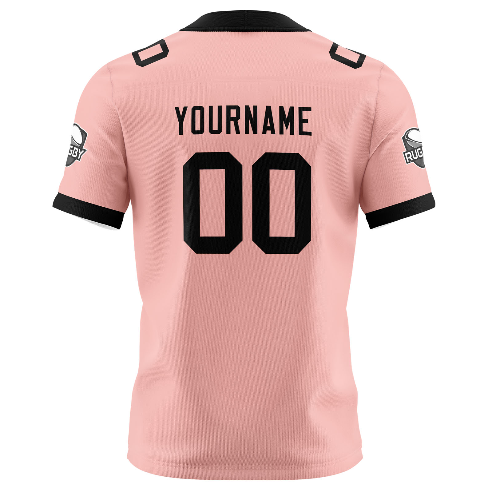 Custom Pink Black Football Jersey Personalized Football Shirts for Men Printed Team Name Number Logo