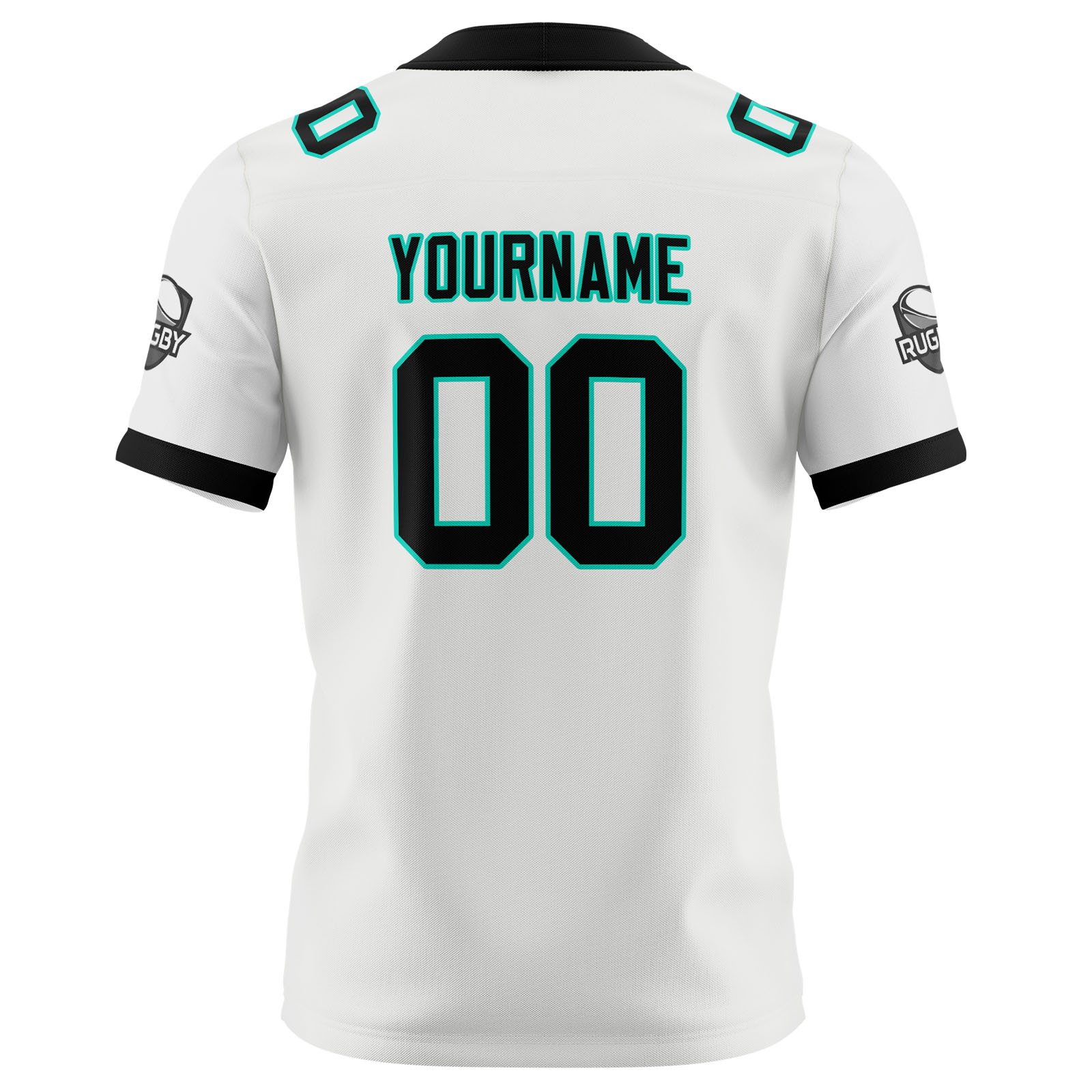 Custom White Black Football Jersey Personalized Football Shirts for Men Printed Team Name Number Logo