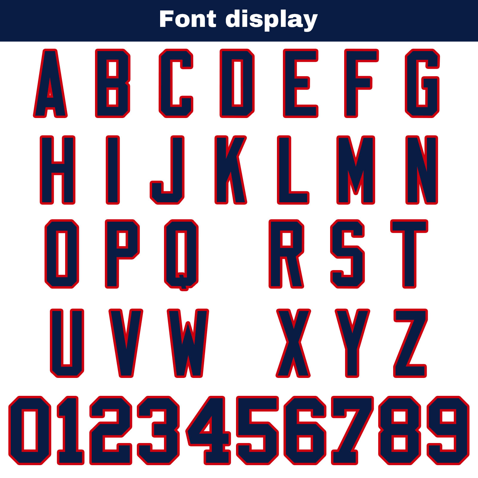 Custom White Navy Red Football Jersey Personalized Football Shirts for Men Printed Team Name Number Logo