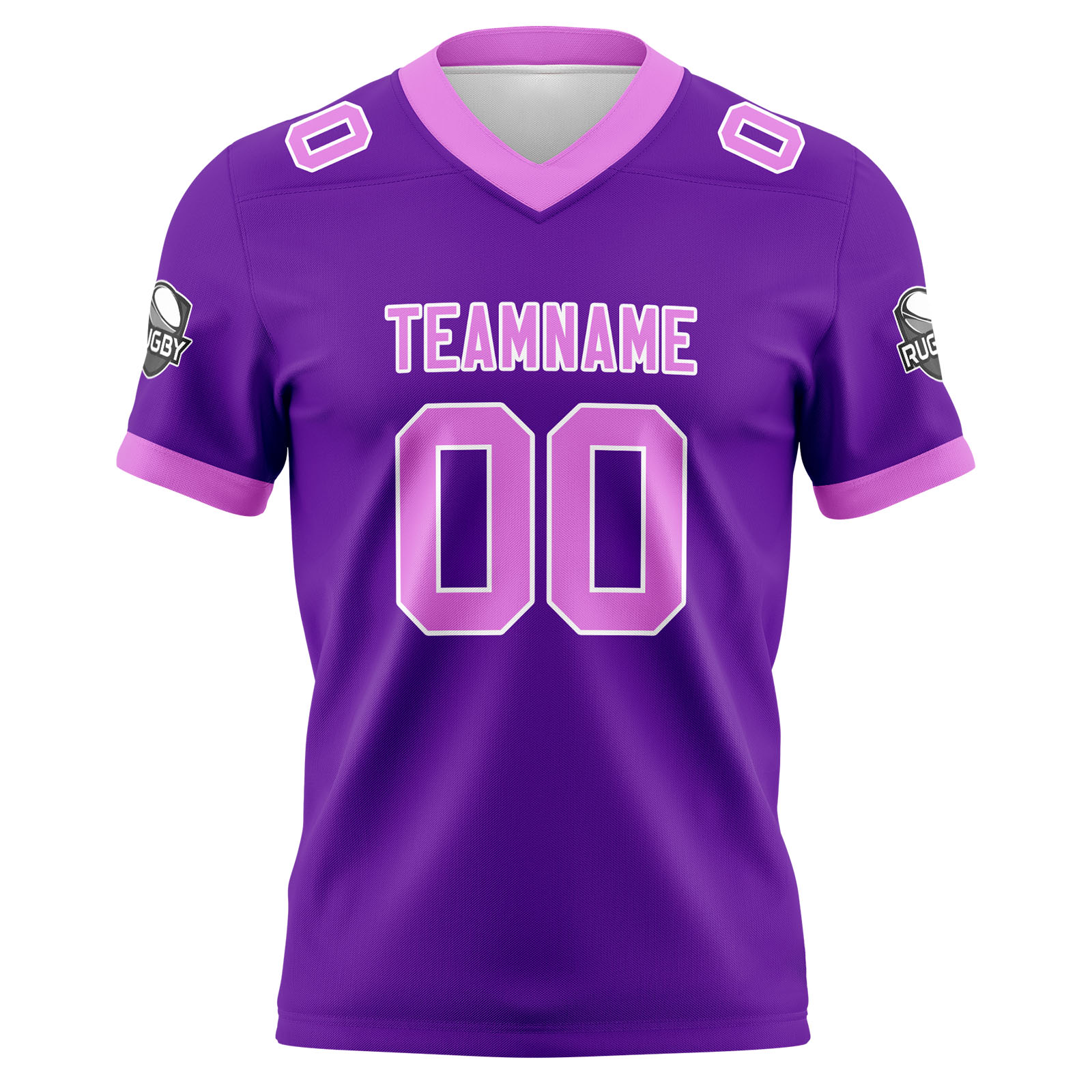 Custom Purple Pink Football Jersey Personalized Football Shirts for Men Printed Team Name Number Logo