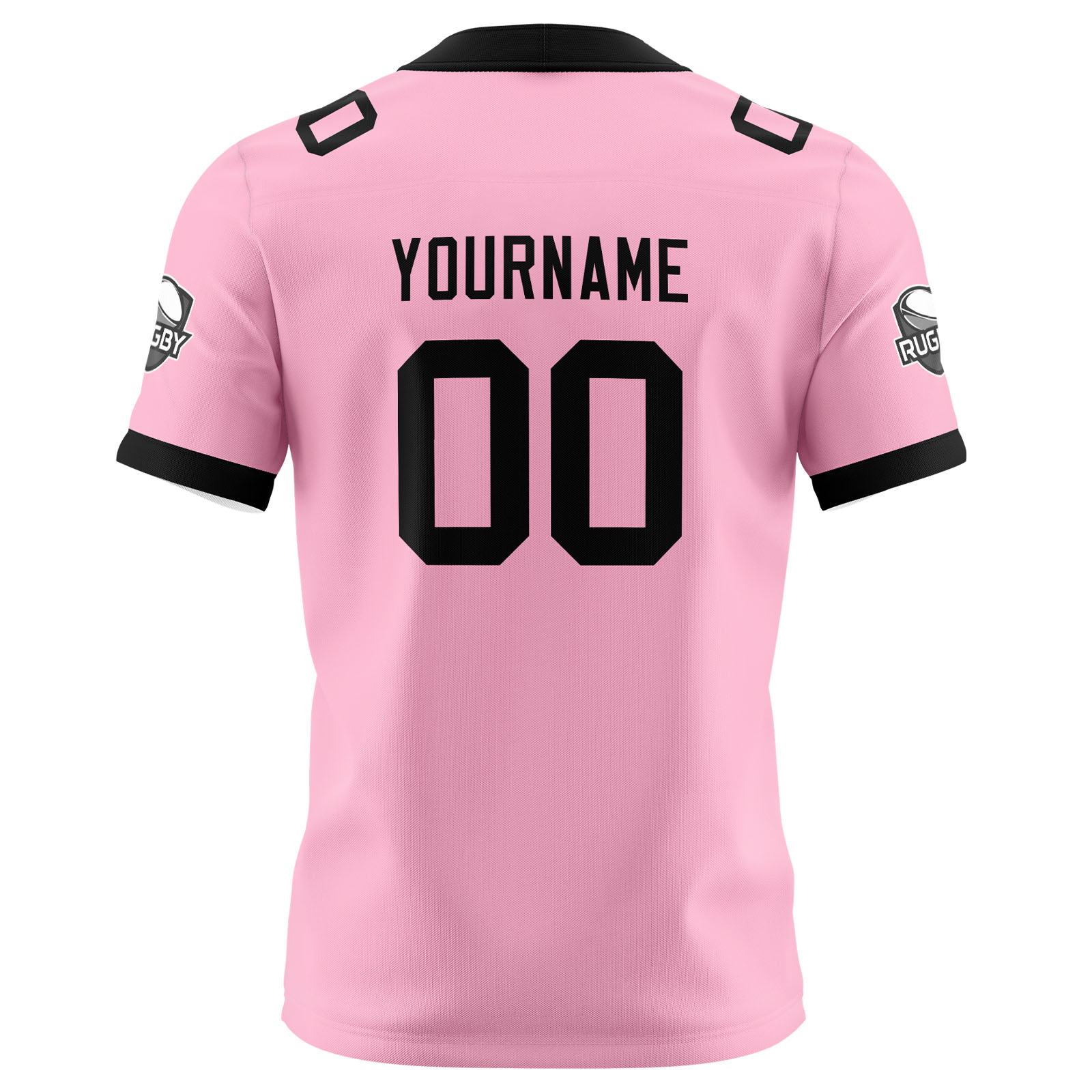 Custom Pink Black Football Jersey Personalized Football Shirts for Men Printed Team Name Number Logo