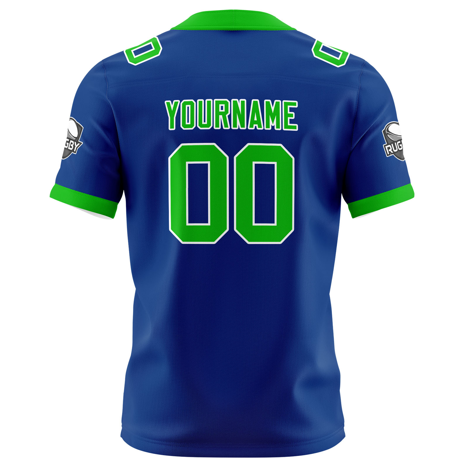 Custom Blue Green Football Jersey Personalized Football Shirts for Men Printed Team Name Number Logo