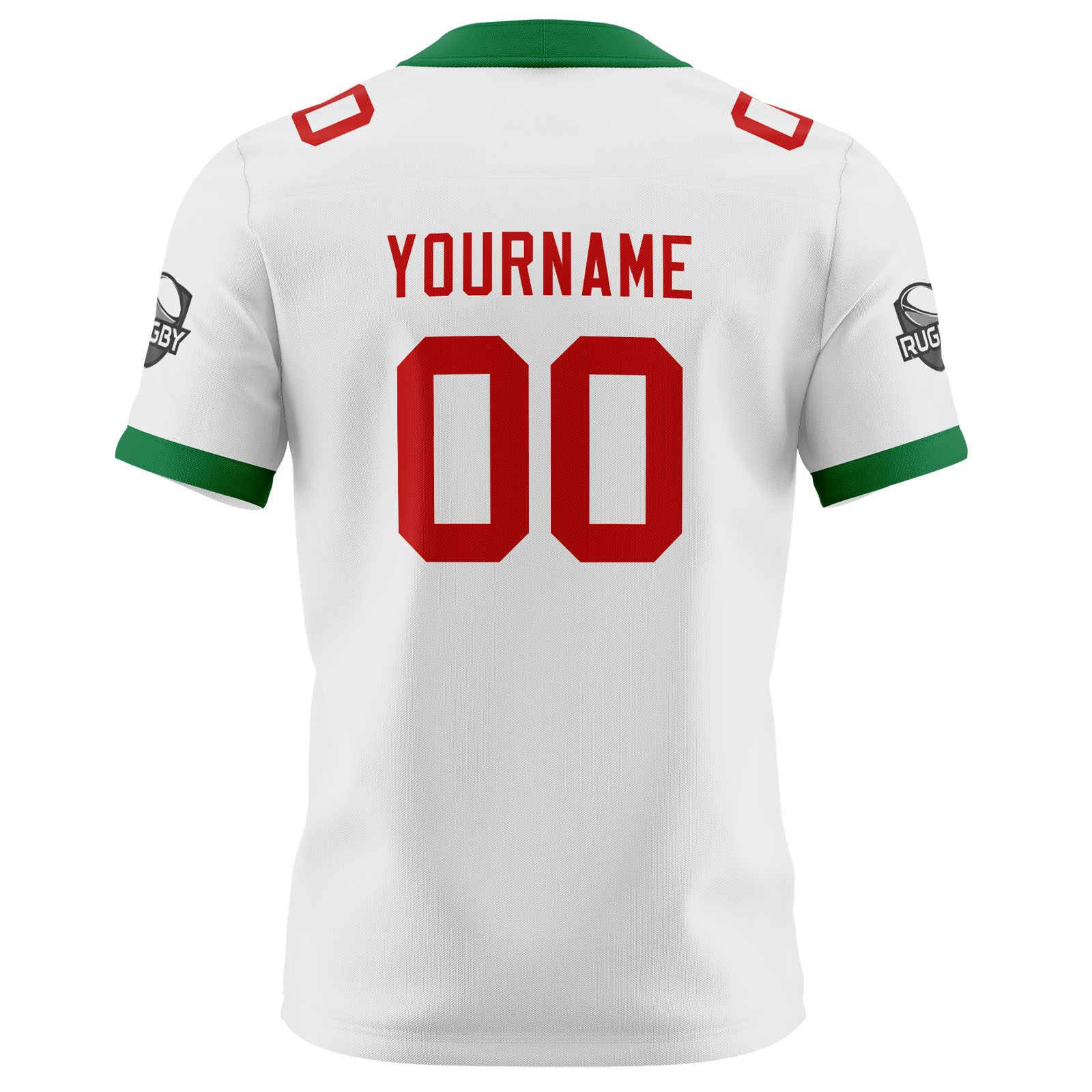 Custom White Red Football Jersey Personalized Football Shirts for Men Printed Team Name Number Logo