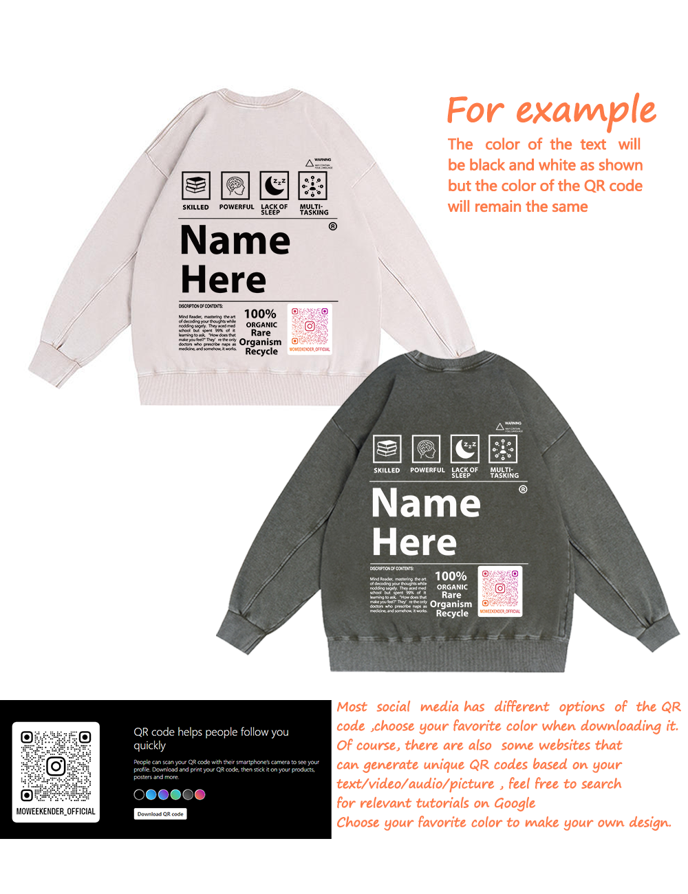 Unisex Fit Washed Crew Sweatshirt