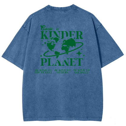 Kind Plante Vintage Snowflake Washed T-Shirt-moweekender