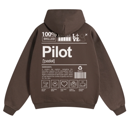 Pilot Solid Color Hoodie-moweekender