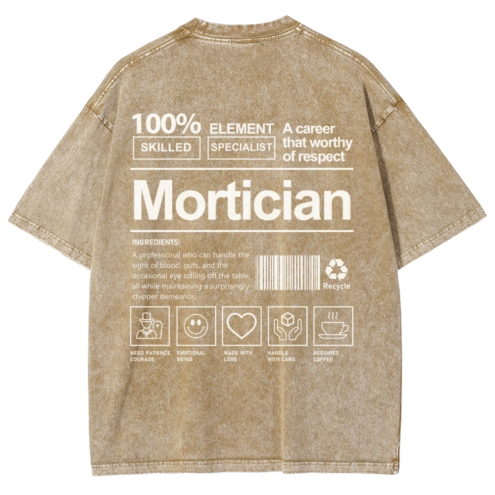 Mortician Unisex Fit Washed T-Shirt-moweekender