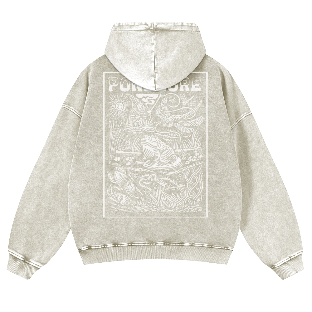 Dwarf Fishing Vintage Washed Hoodie-moweekender