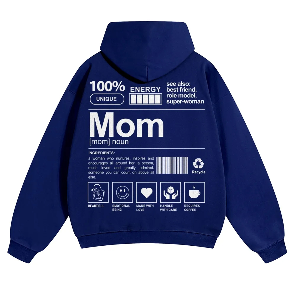 Mom Unisex Casual Anime Print Hoodie-moweekender