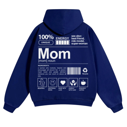 Mom Unisex Casual Anime Print Hoodie-moweekender