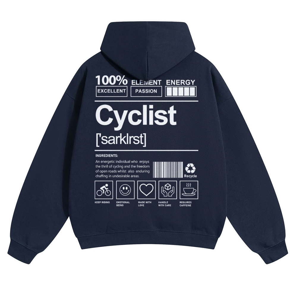 Cyclist Solid Color Hoodie