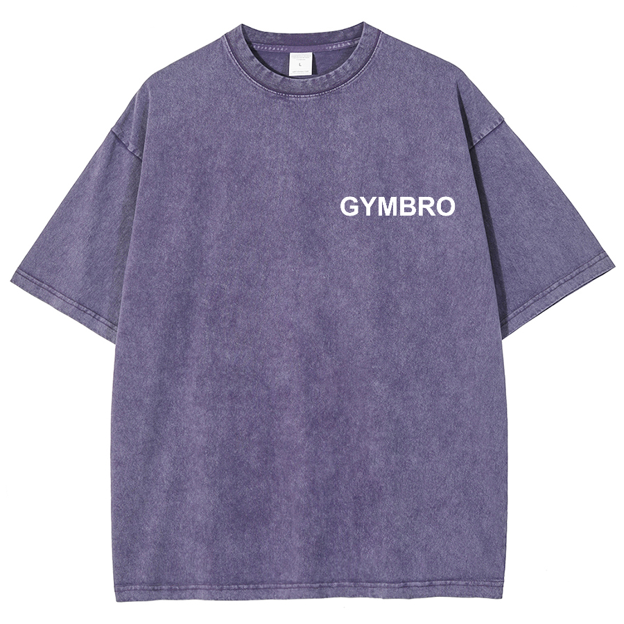 Gym Bro Unisex Fit Washed Oversized T-Shirt-moweekender