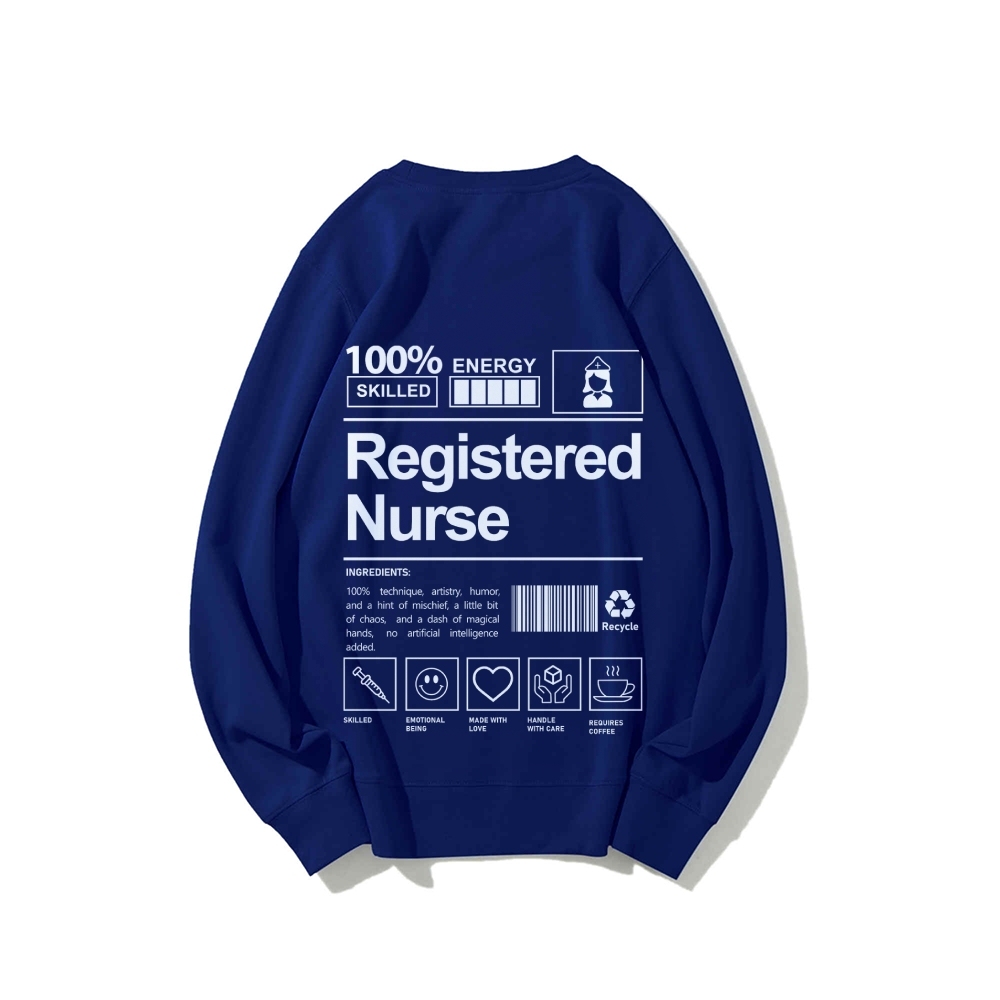 Registered Nurse Casual Crewneck Sweatshirt-moweekender