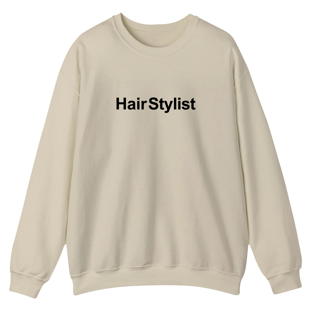 Hair Stylist Pattern Crew Neck Sweatshirt-moweekender