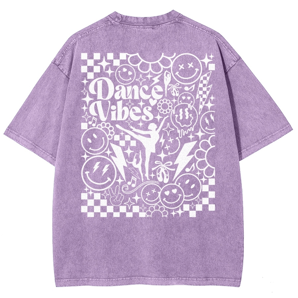 dance vibes Unisex Fit Washed T-Shirt-moweekender