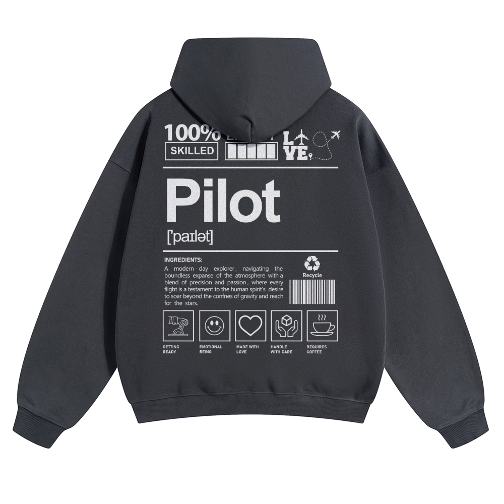 Pilot Solid Color Hoodie-moweekender