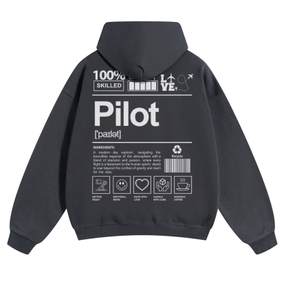 Pilot Solid Color Hoodie-moweekender