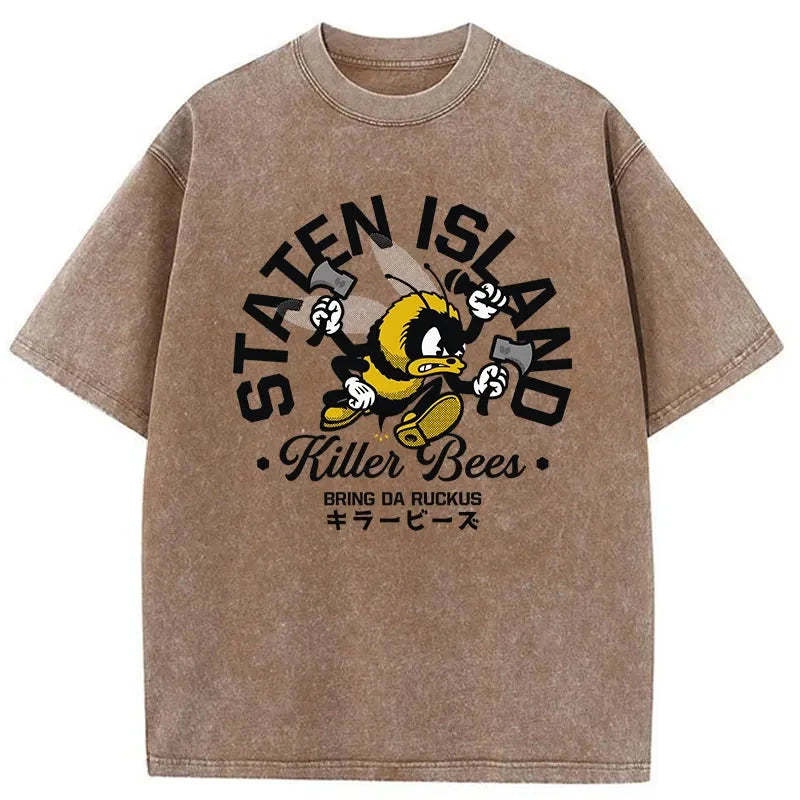 Killer Bees Washed Vintage T-Shirt-moweekender