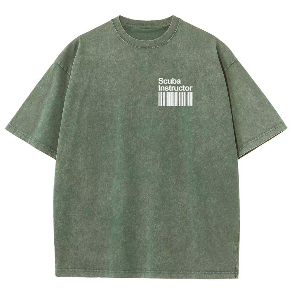 Scuba Instructor Unisex Fit Washed T-Shirt