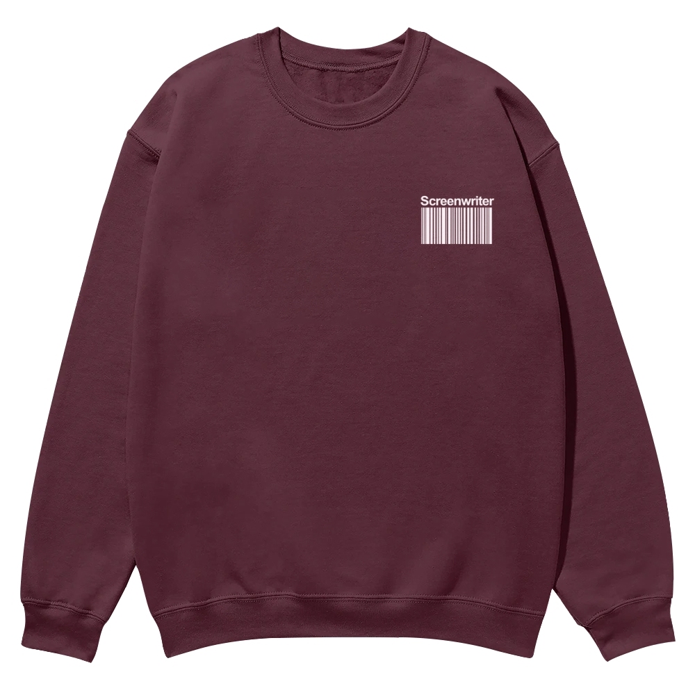 Screenwriter Printed Crew Neck Sweatshirt-moweekender