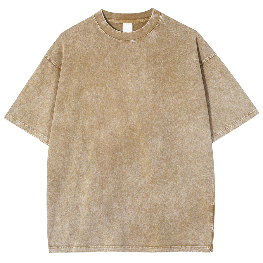 Introvert Label Wall Unisex Fit Washed Oversized T-Shirt-moweekender