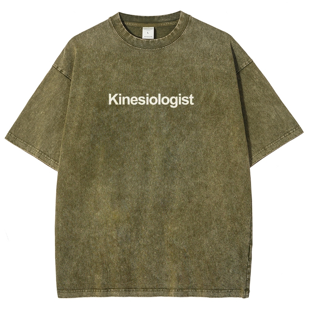 Kinesiologist Unisex Fit Washed T-Shirt-moweekender
