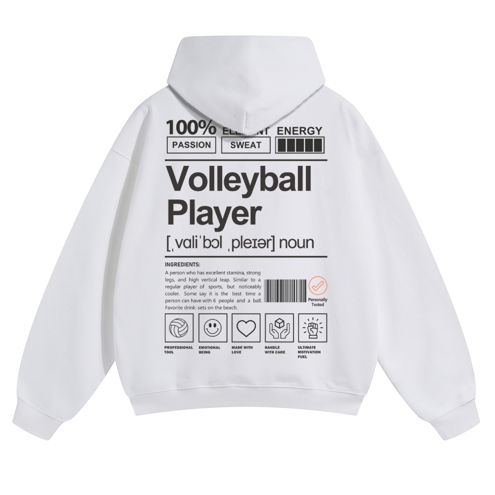 Volleyball Player Unisex Casual Anime Print Hoodie-moweekender