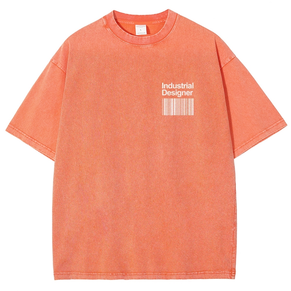 Industrial Designer Unisex Fit Washed T-Shirt-moweekender