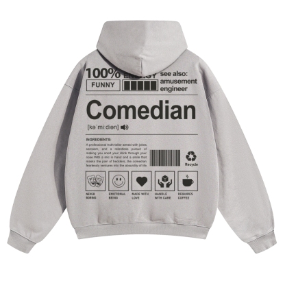 Comedian Unisex Casual Anime Print Hoodie-moweekender