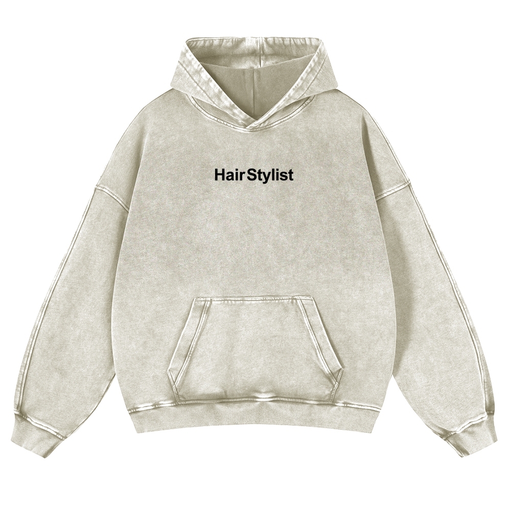 Hair Stylist Vintage Washed Hoodie-moweekender