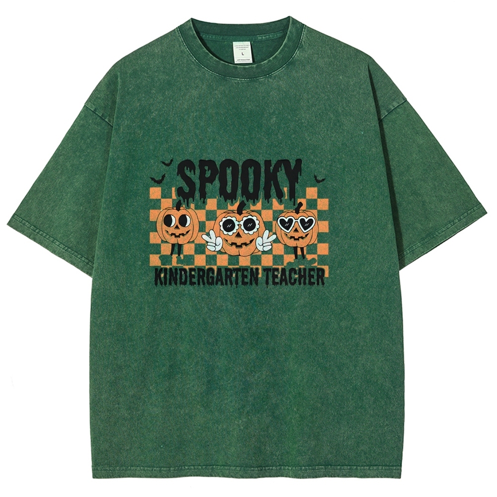 Halloween Unisex Fit Washed T-Shirt-moweekender