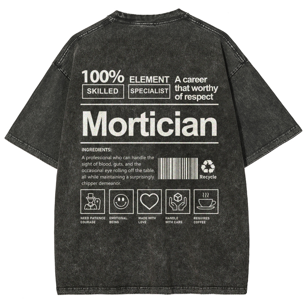 Mortician Unisex Fit Washed T-Shirt-moweekender