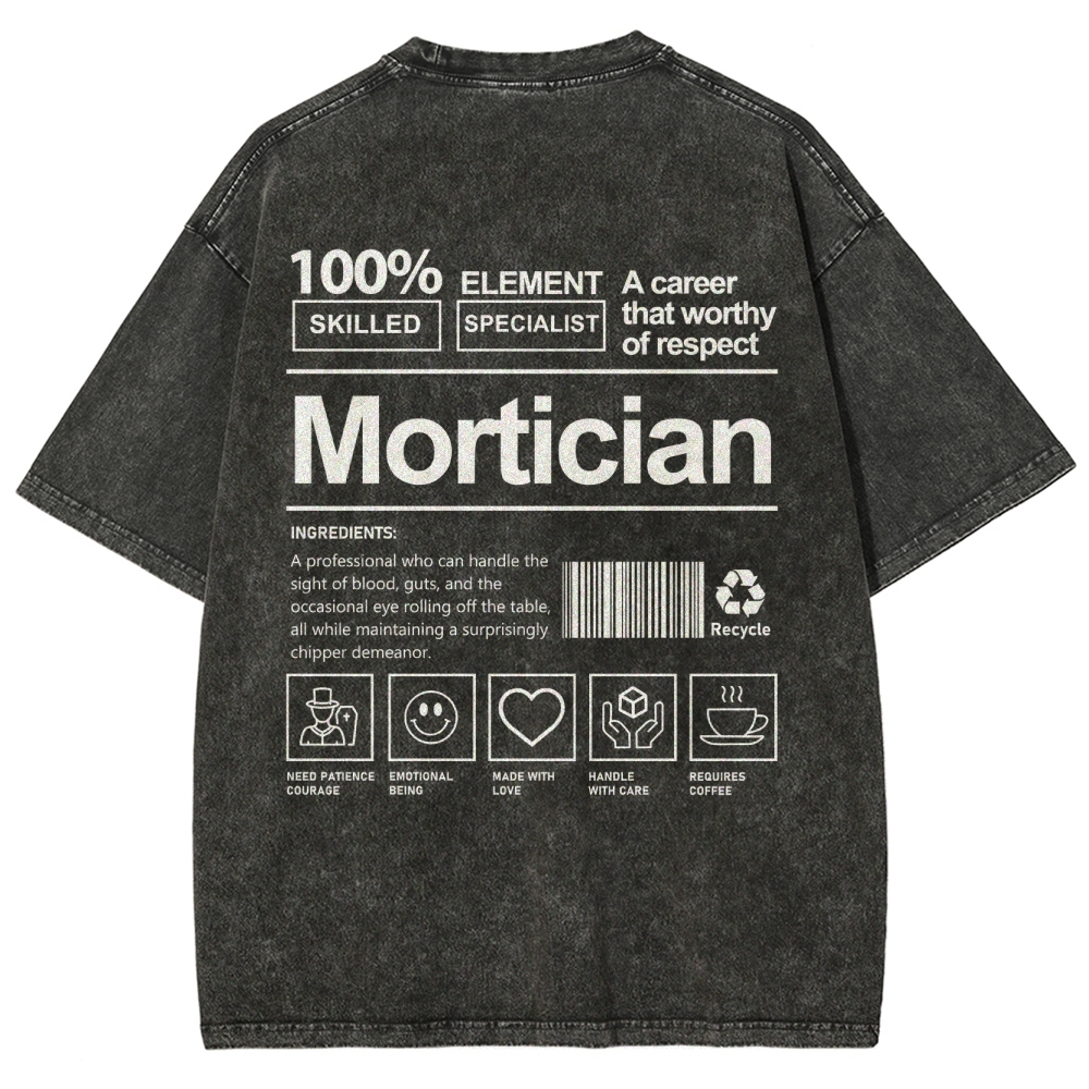 Mortician Unisex Fit Washed T-Shirt-moweekender