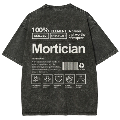 Mortician Unisex Fit Washed T-Shirt-moweekender