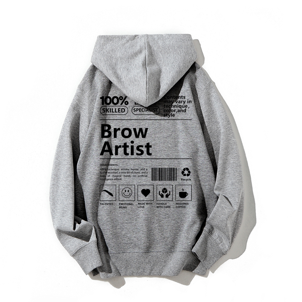 Brow Artist Casual Hoodie-moweekender