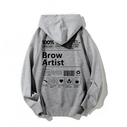 Brow Artist Casual Hoodie-moweekender