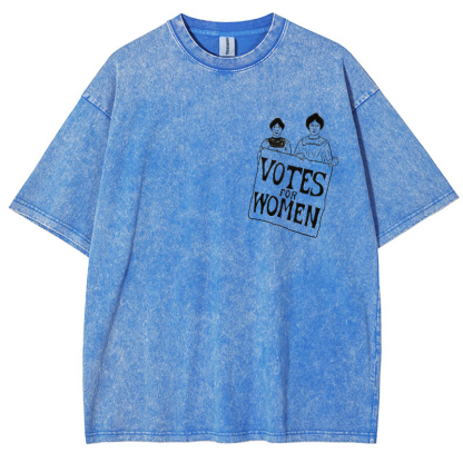 Vote Women Vintage Snowflake Washed T-Shirt-moweekender