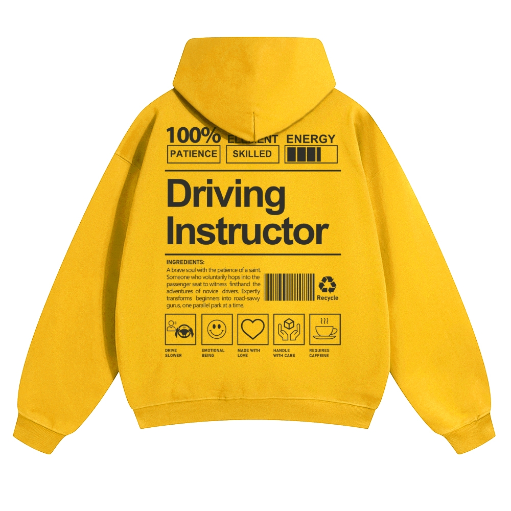 Driving Instructor Unisex Casual Anime Print Hoodie-moweekender