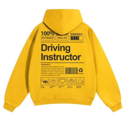 Driving Instructor Unisex Casual Anime Print Hoodie-moweekender