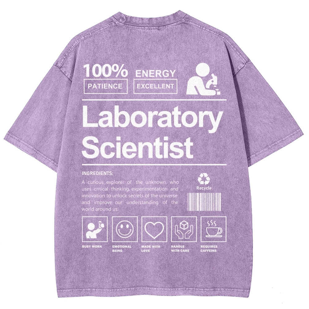 Laboratory Scientist Unisex Fit Washed T-Shirt-moweekender