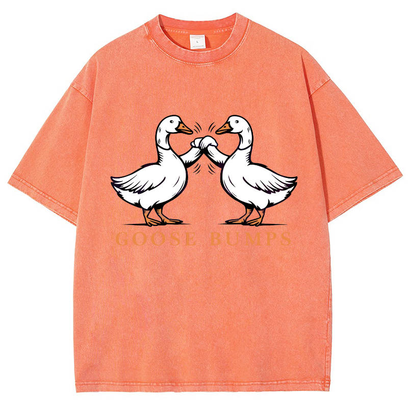 Goose Bumps Vintage Snowflake Washed T-Shirt-moweekender
