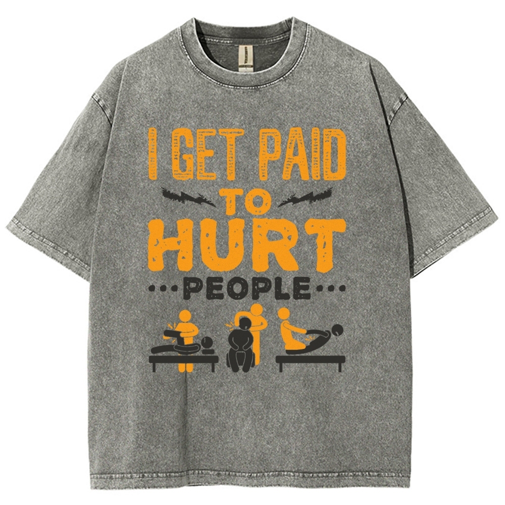 Physical Therapy Unisex Fit Washed T-Shirt-moweekender