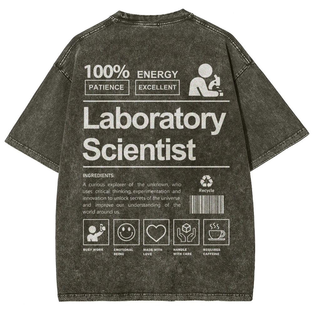 Laboratory Scientist Unisex Fit Washed T-Shirt-moweekender