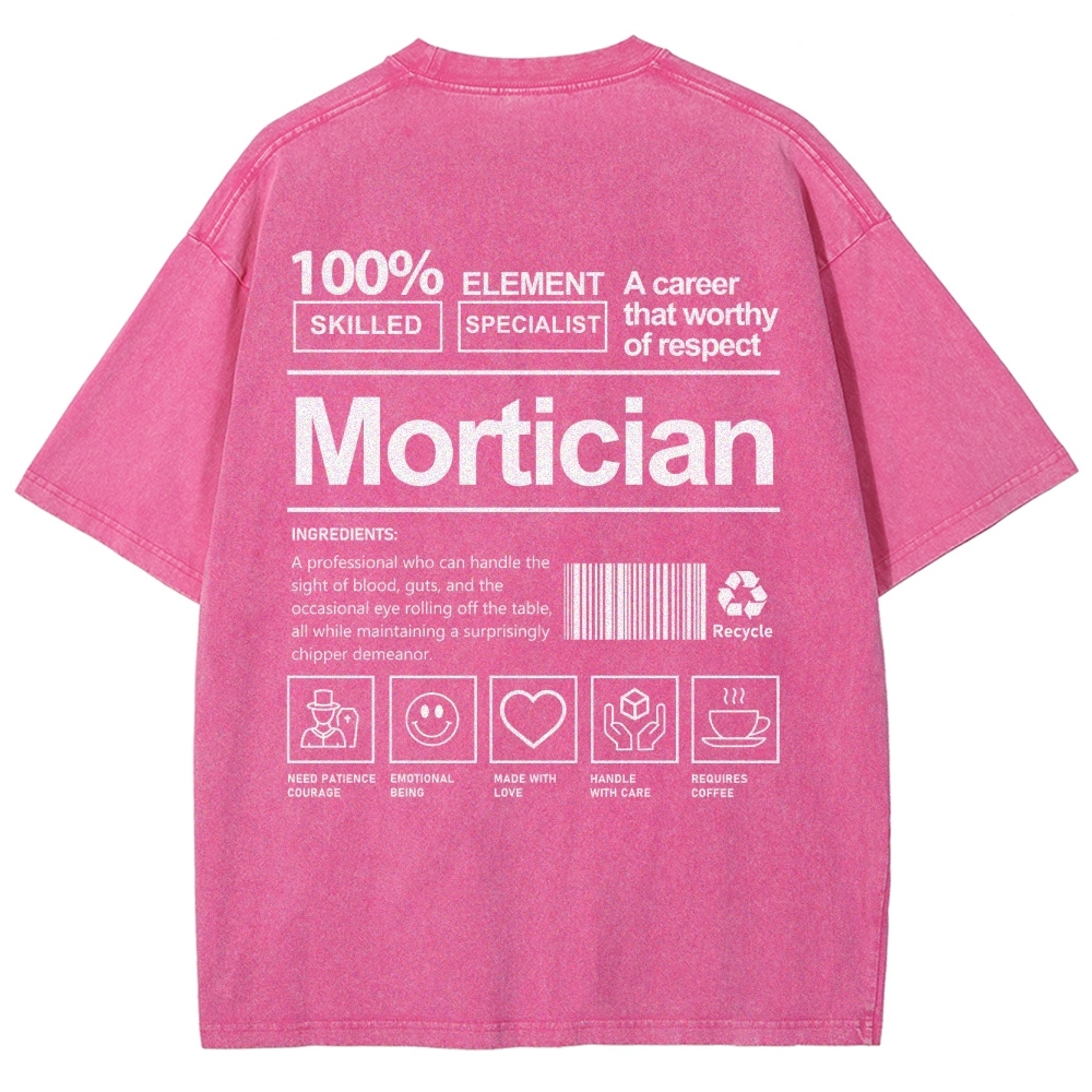 Mortician Unisex Fit Washed T-Shirt-moweekender